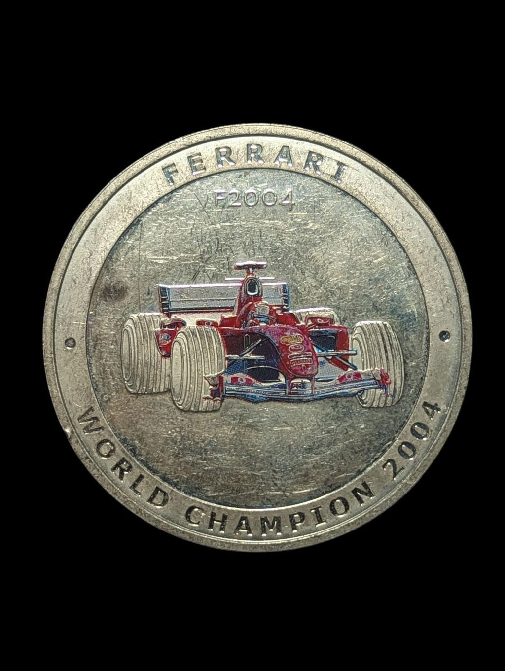 ÎLES COOK. 2005, 5 Dollars, Argent - 🥇 Ferrari F2004