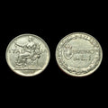 1922 Italy One 1 Lira Seated Female Left Nickel World Coin Scarce Coin