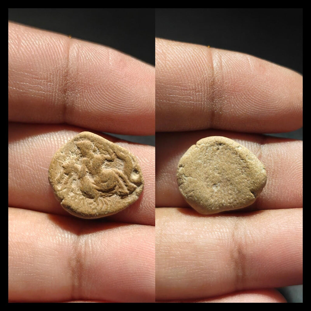 Ancient Greek Roman Circa 1st-3rd centuries AD Terracotta Clay Bullae Tessera