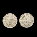 ITALY Kingdom UMBERTO I 1894 KB 20 CENTESIMI Uncirculated