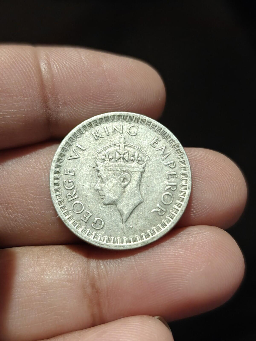 1943年印度半卢比银币（未评级）