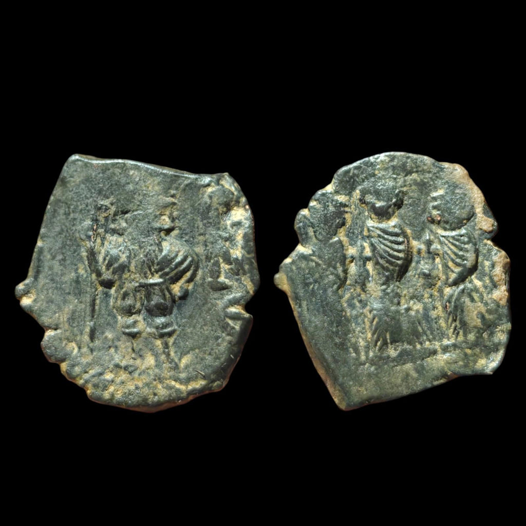 Islamic ARAB Byzantine Period UMAYYAD Æ Fals,  Three Standing Caliphate 685-690!