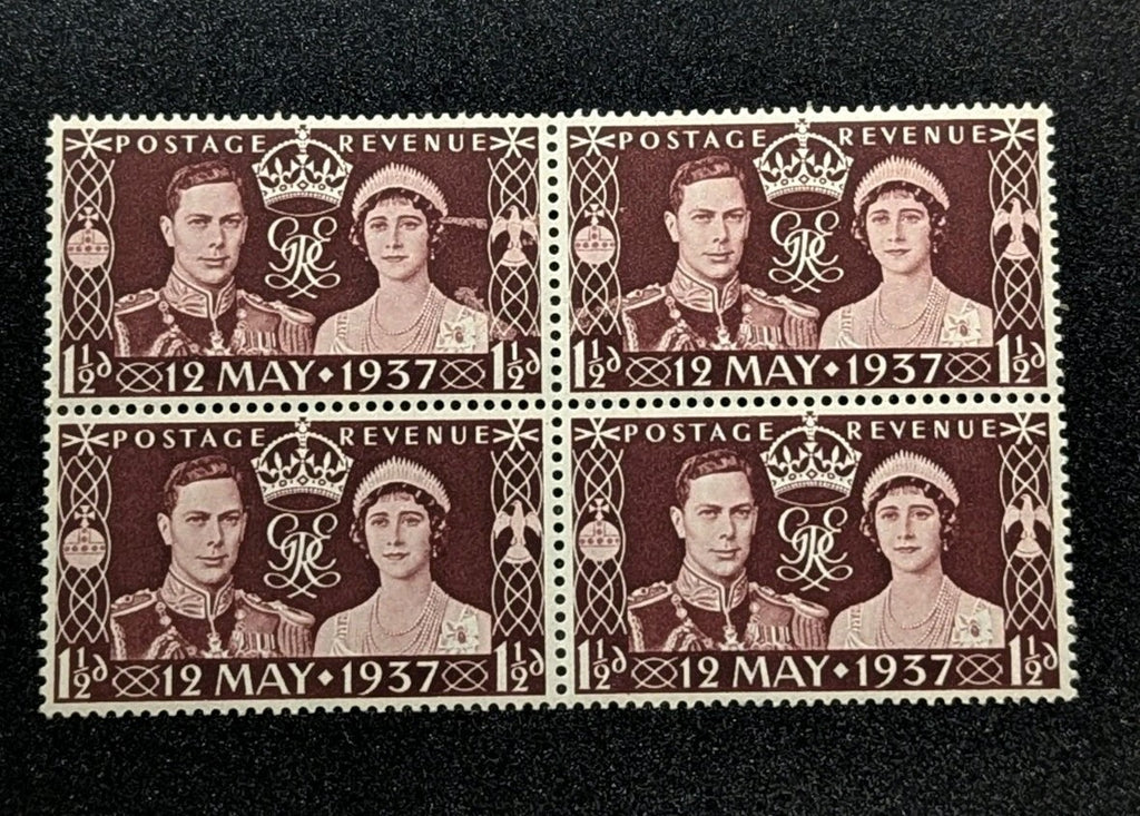 Great Britain 1937 - King George VI Coronation - Block of 4 - Scott 234 - MNH