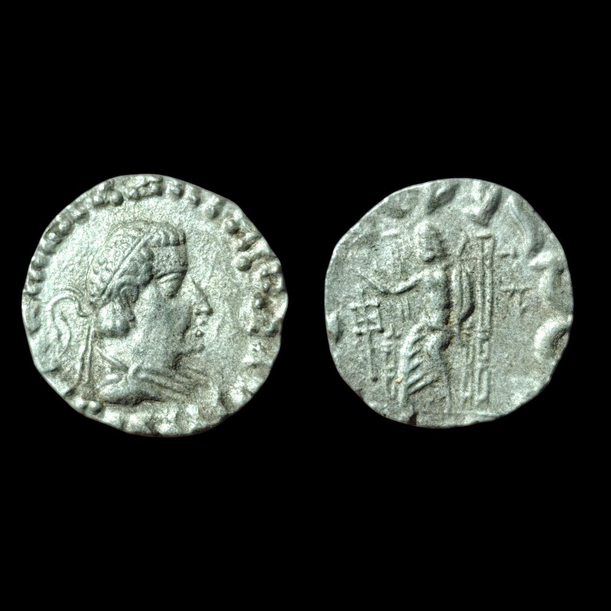 BACTRIANE, Royaume indo-grec. Hermaios Soter. Vers 105-90 av. J.-C. Tétradrachme en argent#
