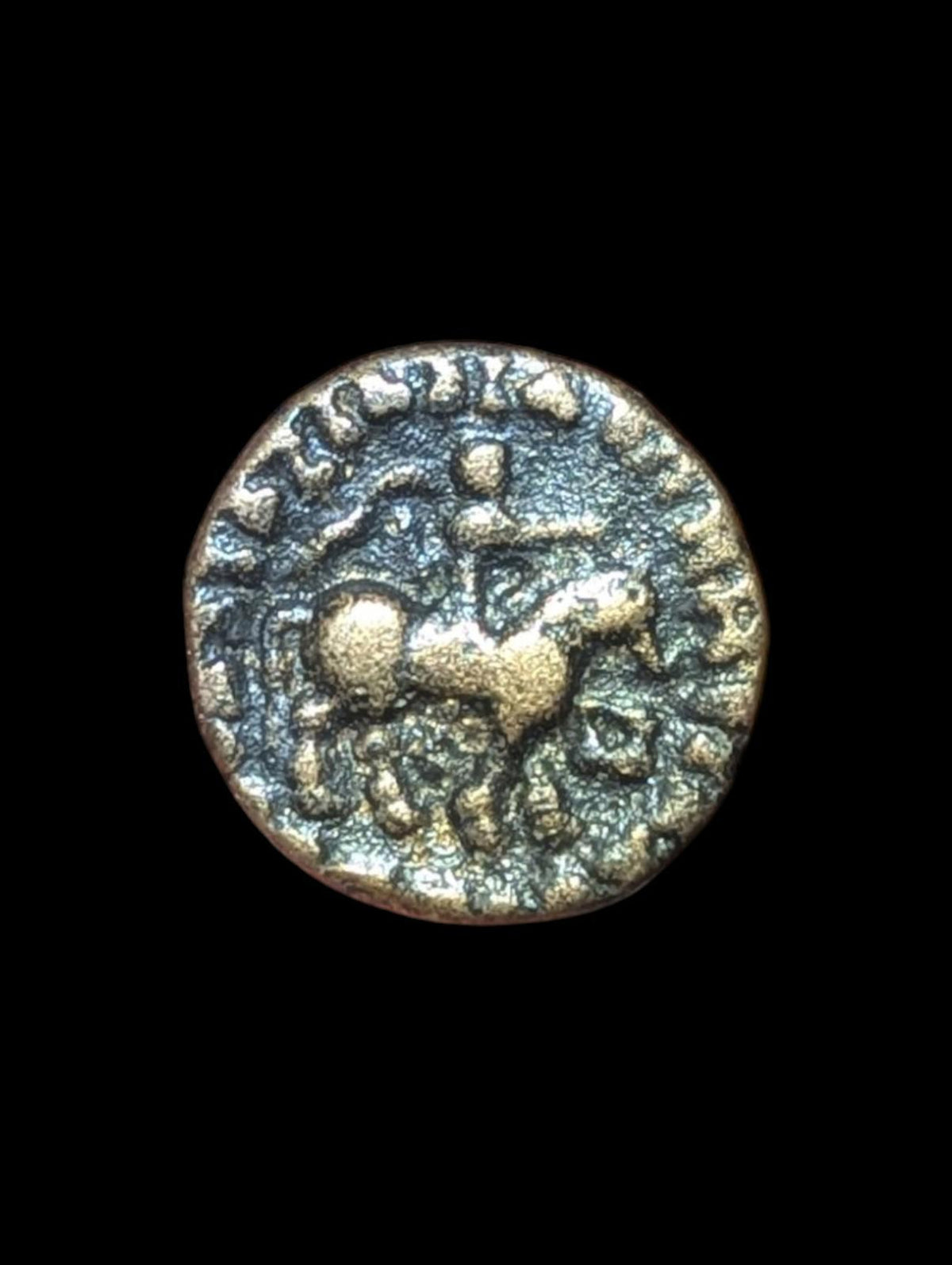Royaume INDO-SCYTHE Azès I/II 58 av. J.-C. Drachme AR Monnaie grecque antique en bronze