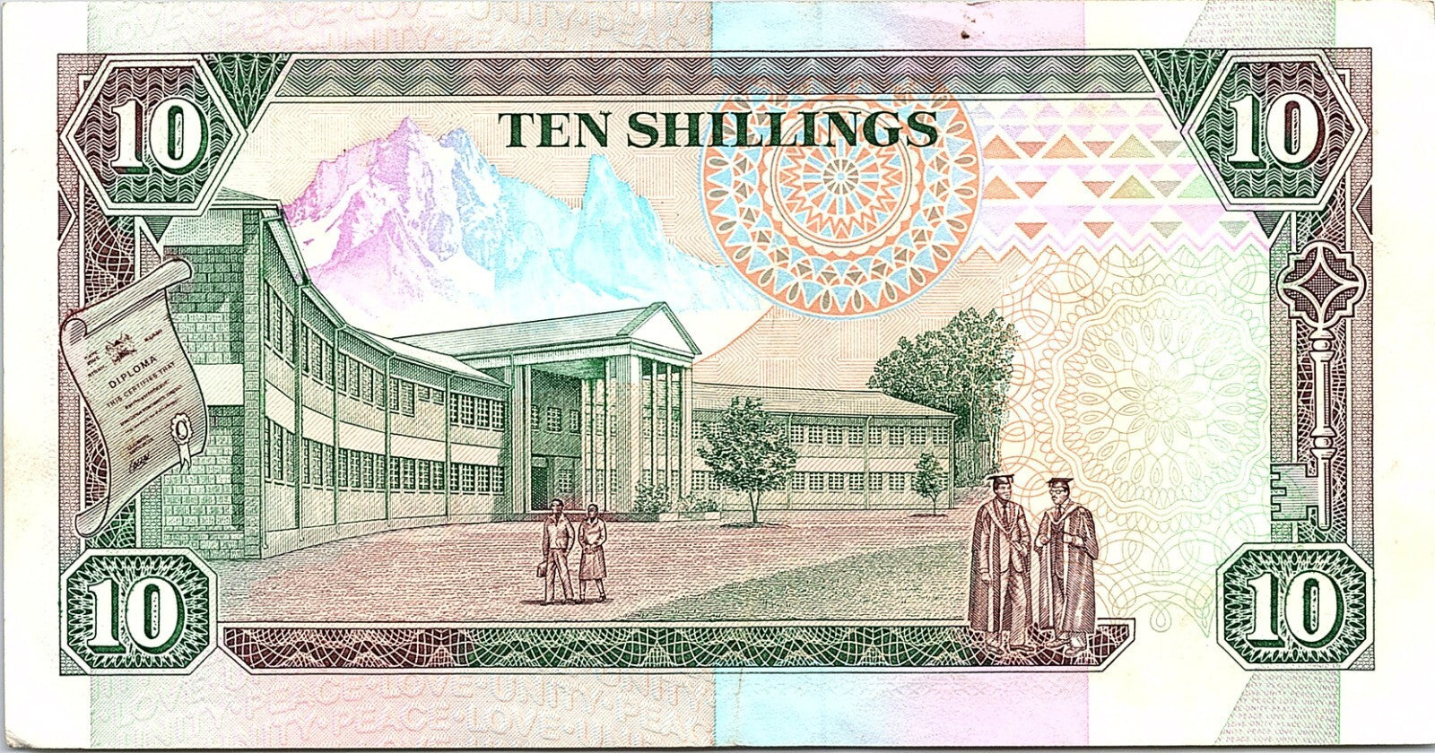 KENYA 10 Shillings 1991 Central Bank, Pack Fresh Better Grade