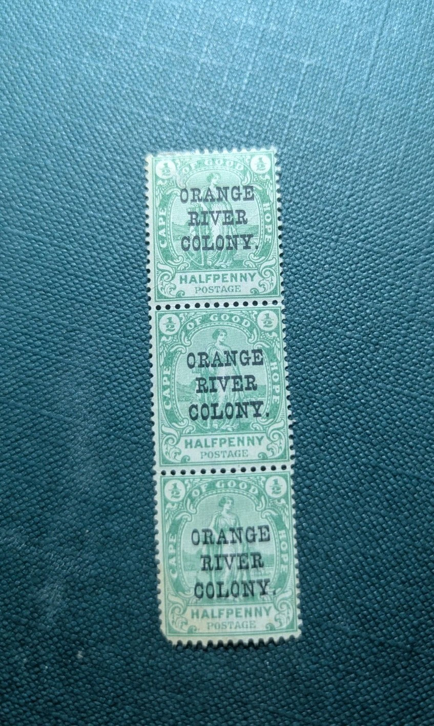 Orange River Colony - Mi. 33 in block Of 3- stamps MNH - edge MLH