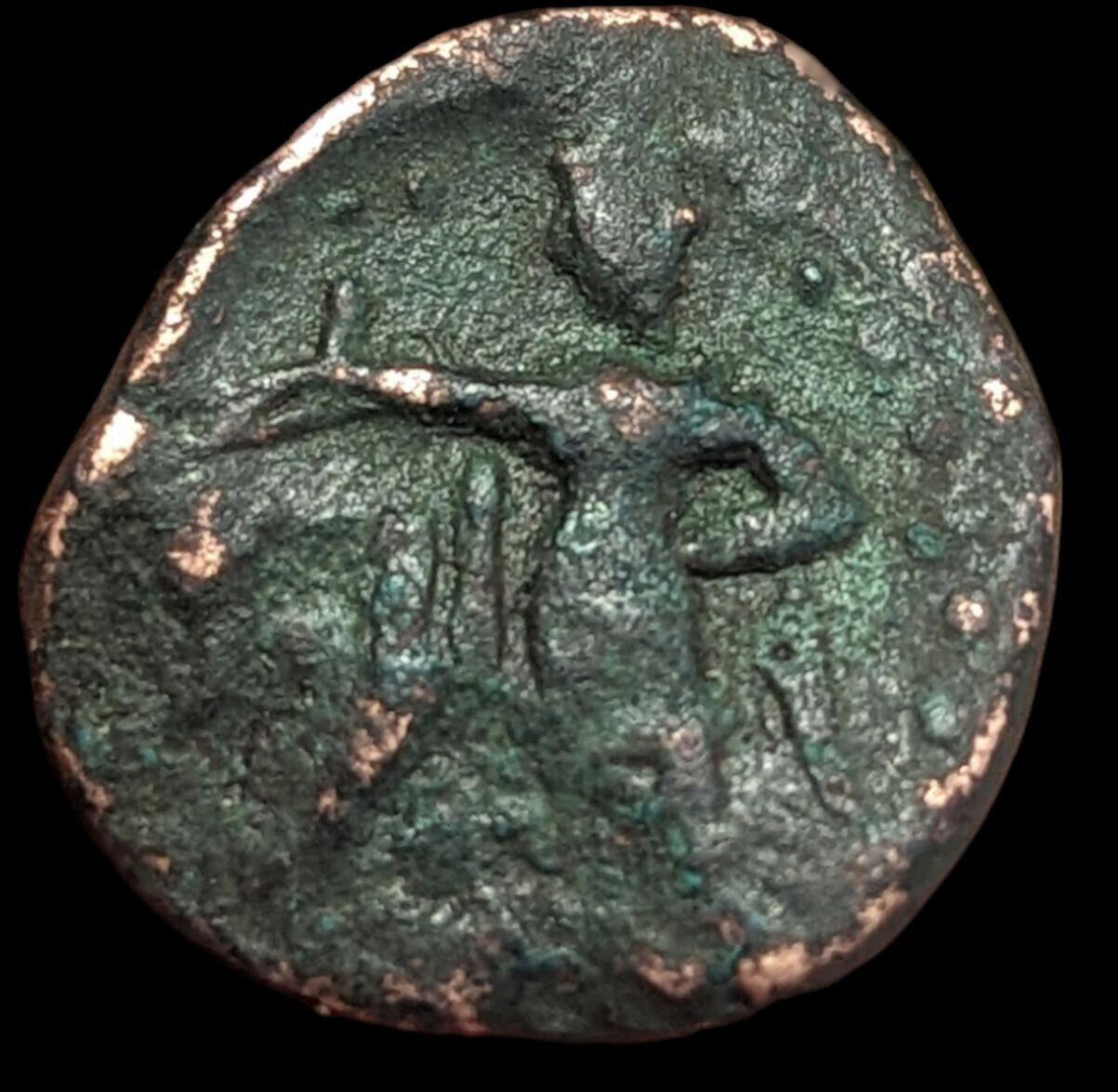 INDIA Ancient Kushan Chinese Jouan Jouan tribes coin imitation of huviska v rare