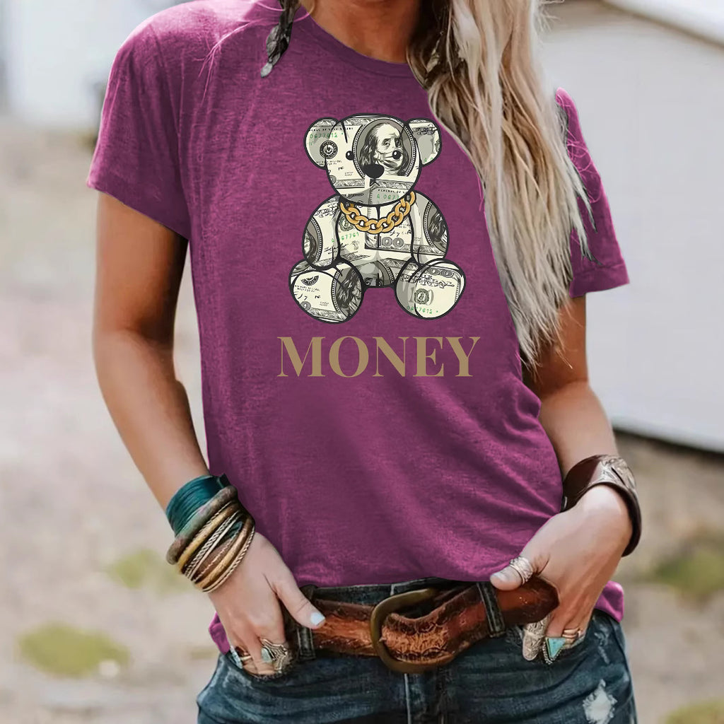 T-shirt MONEY banknote bear image