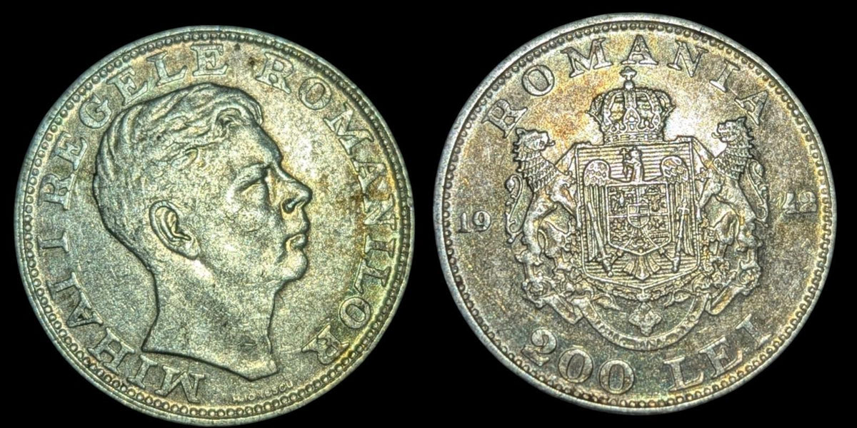 Roumanie 1942 200 Lei Michel I Qualité Époustouflante Ton Naturel