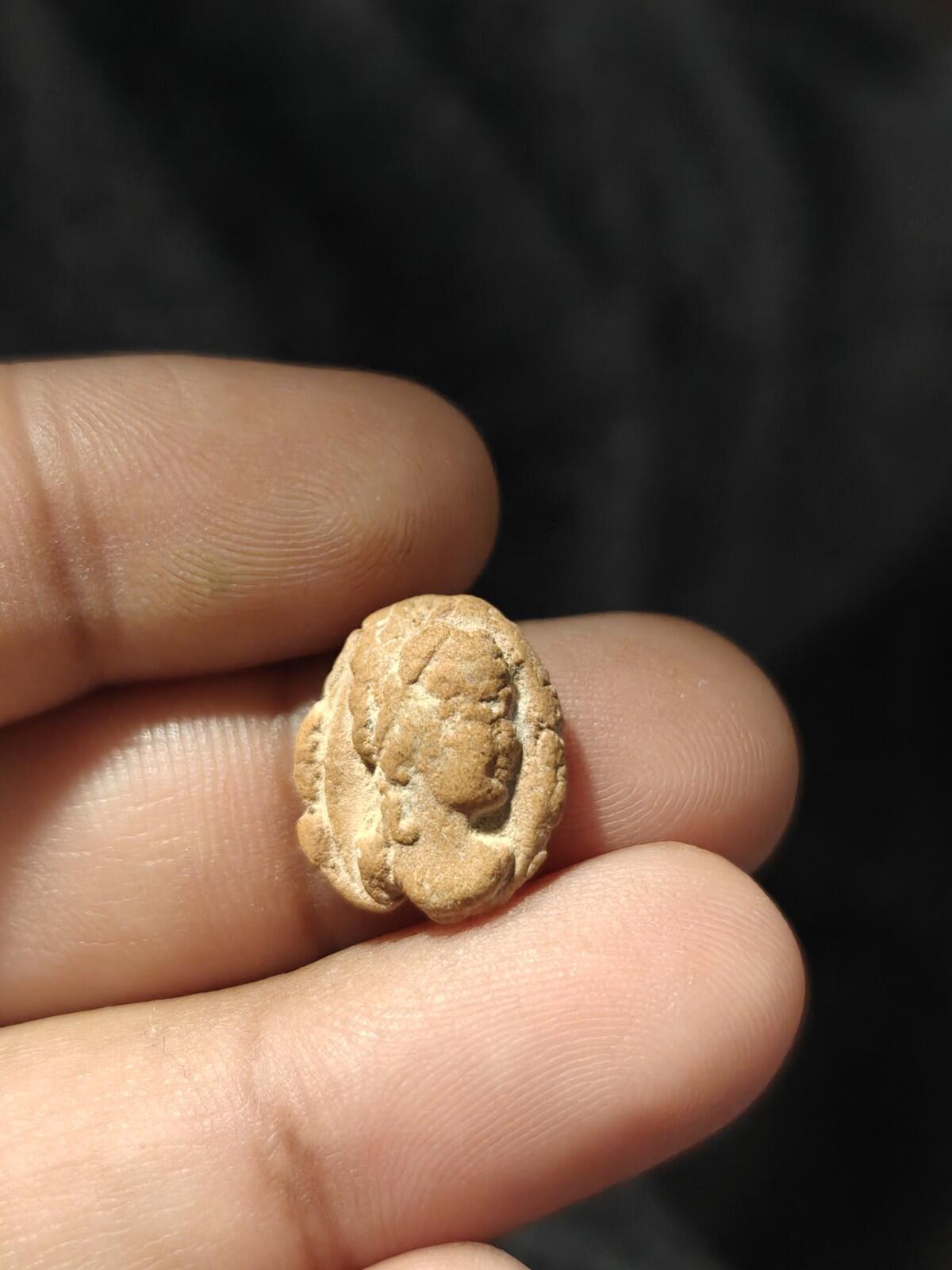 Ancient Greek Roman Circa 1st-3rd centuries AD. Terracotta Clay Bullae Tessera