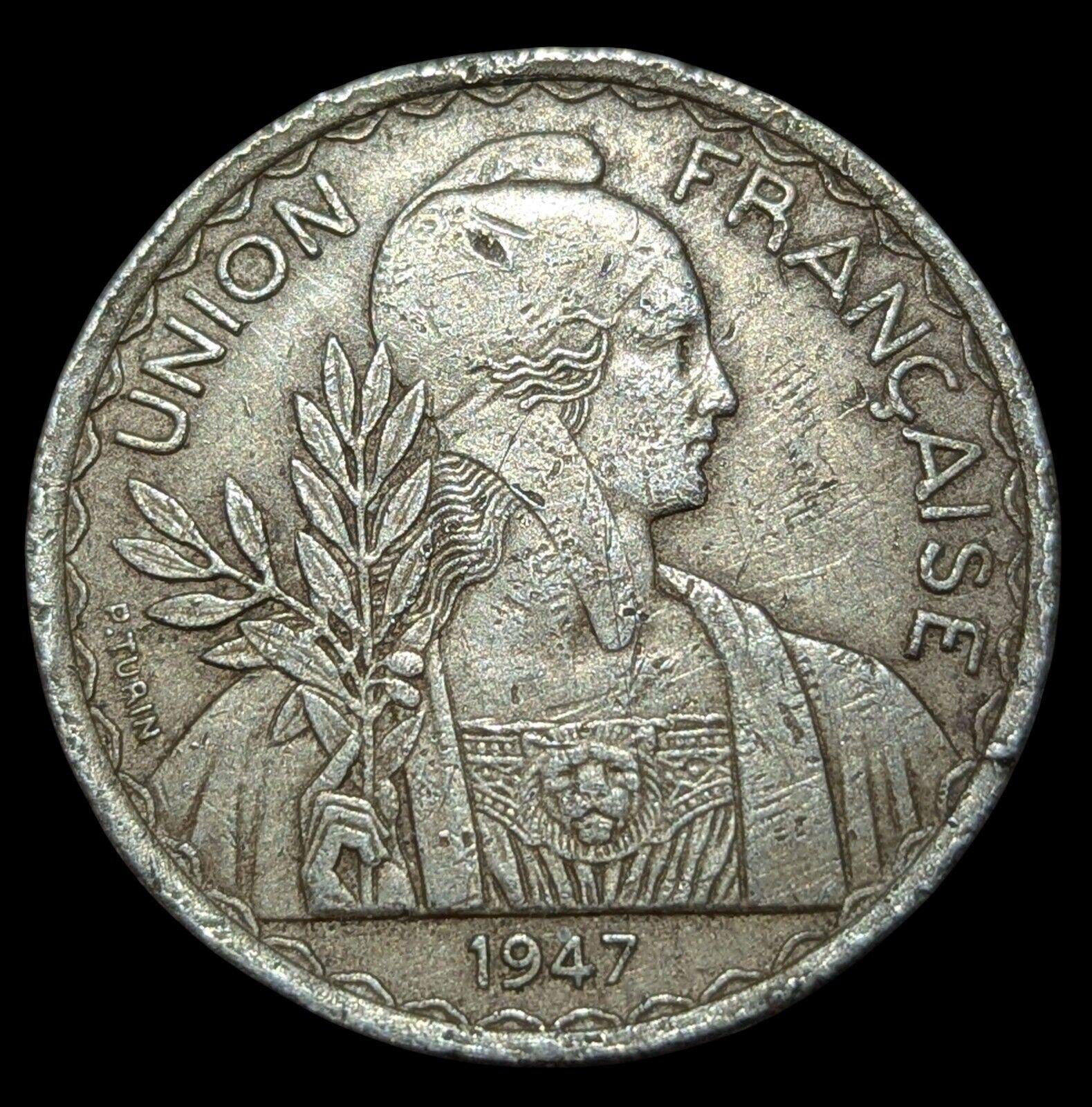 Union Française 1947 1 Piastre Indochine Française Pièce Qualité Exceptionnelle