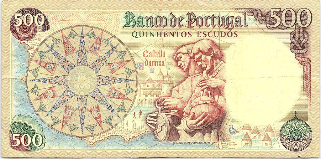 Portugal  500  Escudos  6.9.1979 Series  KKD Circulated Banknote