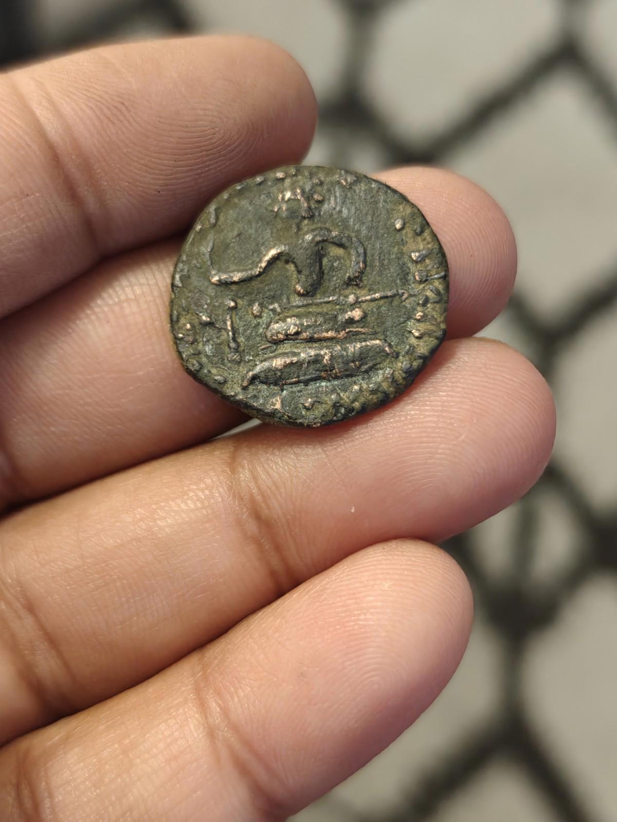 Azes II KUSHAN EMPARE Kujula Kadphises 50-90AD Herakles club Rare Tetradrachm#