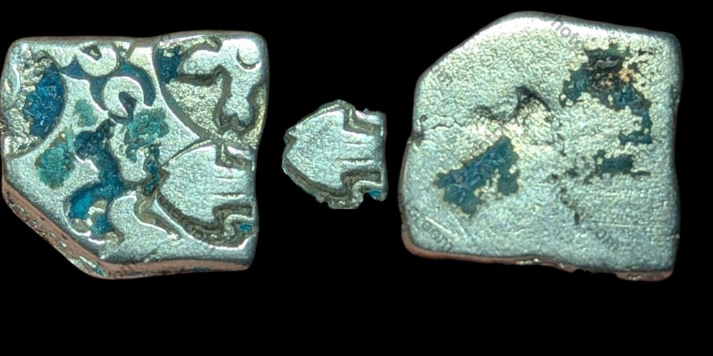 India Bengal INDUS Valley Mayuriyan Punch silver Coin 300 BC FISH Symbol