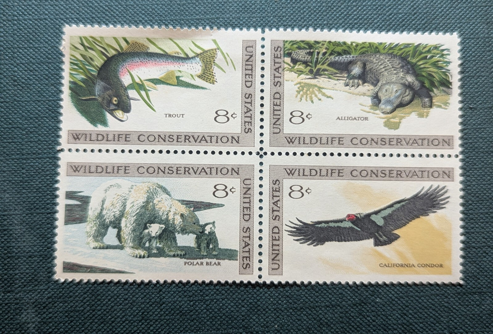 1971US #1427-1430 8c Wildlife Conservation - Block of 4   Mint