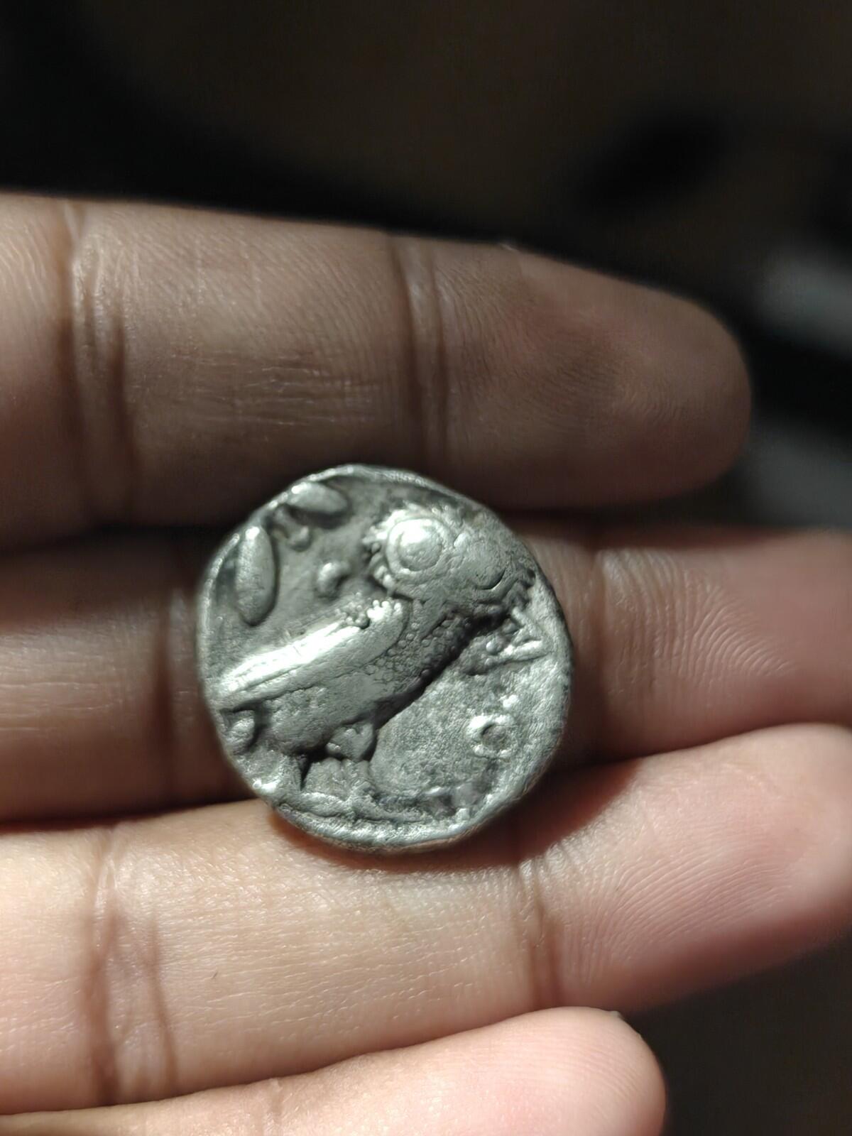 Tétradrachme grec ancien Illyrie Attique Athènes 404 av. J.-C. Pièce de monnaie en argent Chouette