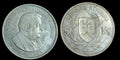 1944 RÉPUBLIQUE SLOVAQUE Jozef Tiso PIÈCE Slovaque VINTAGE en Argent de 50 Korun