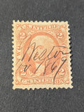 1864 US Internal Revenue Stamps Scott #r15c Used NG Pen Cancel