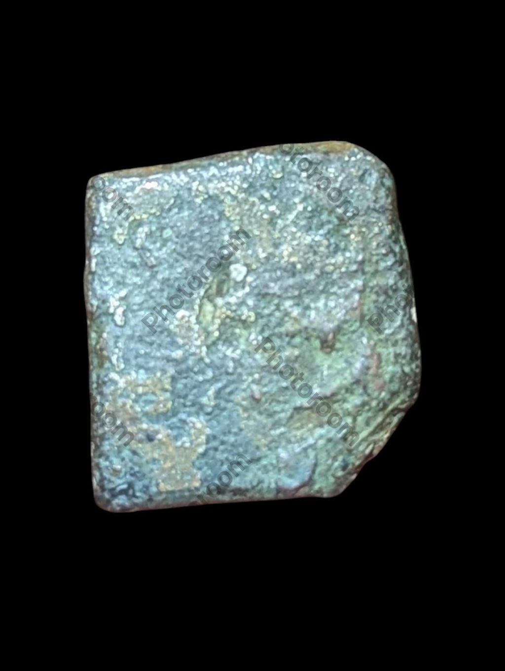 印度⭐INDUS 河谷孔雀王朝 冲压铜币⭐乌贾因地区 公元前300年 罕见