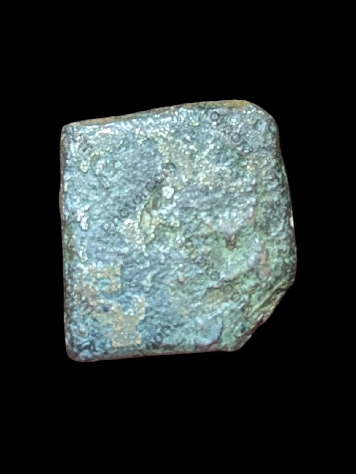 印度⭐INDUS 河谷孔雀王朝 冲压铜币⭐乌贾因地区 公元前300年 罕见