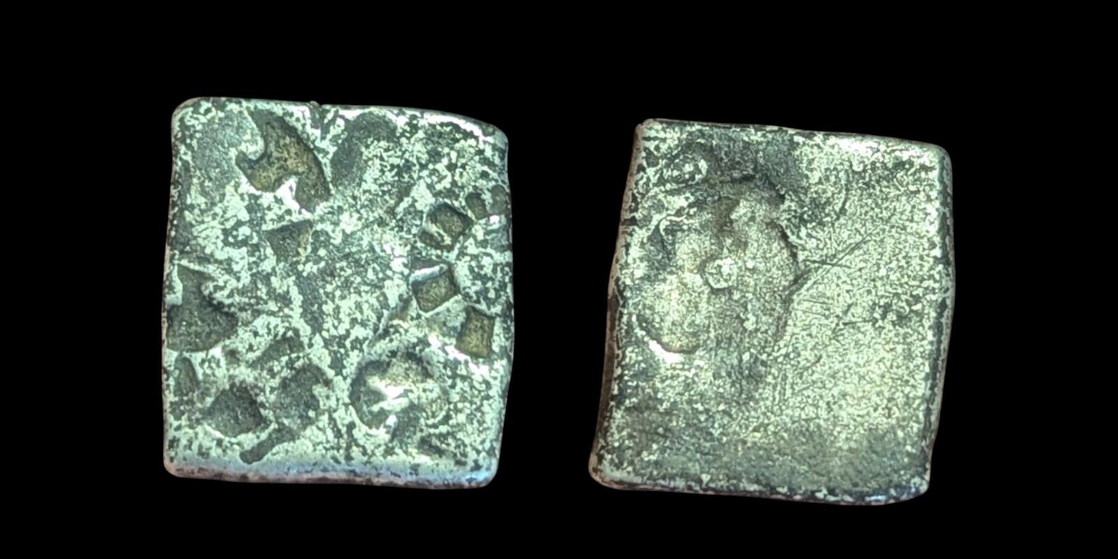 India ⭐ INDUS Valley Mayuriyan Punch ⭐ silver Coin 300 BC.'.