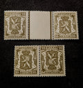 1935 - 1948 Belgium 10c - Sc#267 Paired with ad