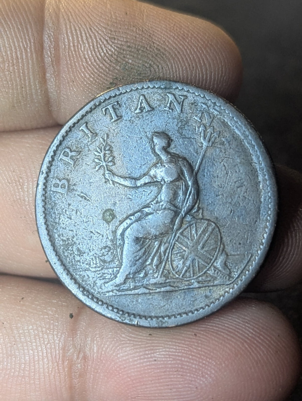 1806 Great Britain 1 Penny George III Copper Better Details