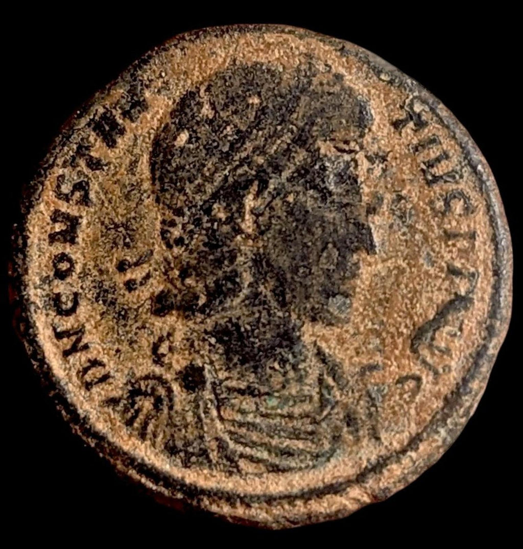 Constantius II, 337-361 "Soldier Spearing Fallen Horseman" Antioch Mint Wow Grad