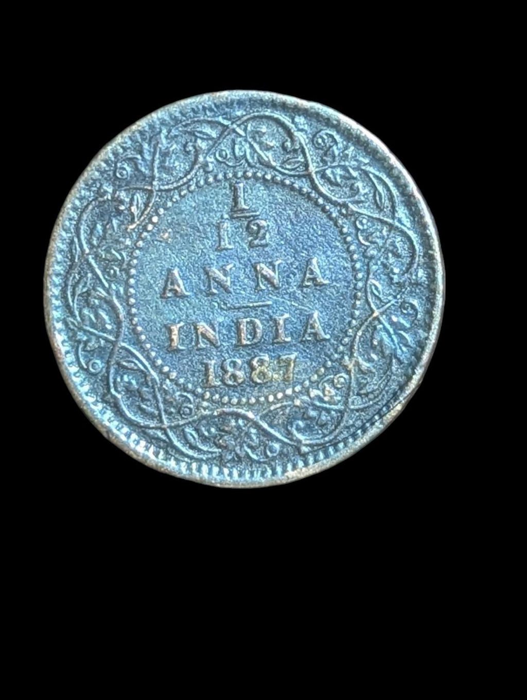 BRITISH INDIA KM483 1/12 Anna 1887 Belle qualité