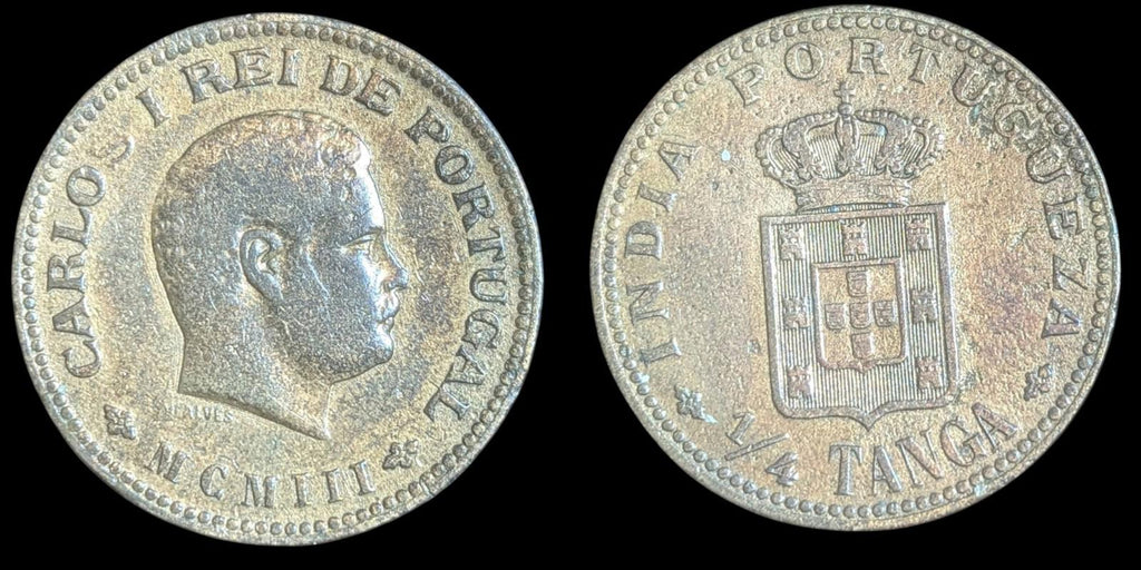 Inde Portugaise 1901 1/4 Tanga Grade Superbe
