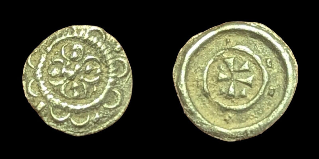 Arpad Dynasty; Béla II of Hungary. 1131-1141; AR Denar; 11-12mm; 0,2gr Very Rare