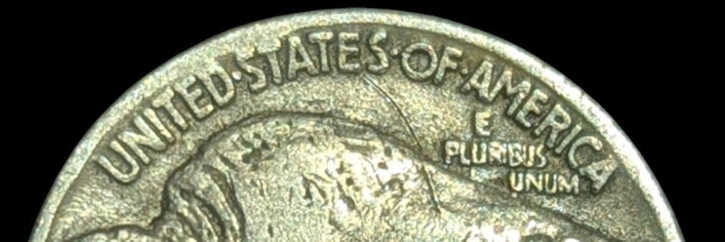 Rare 1928 Buffalo Nickel has Multiple Errors**  on the Rim, No Mint Mark