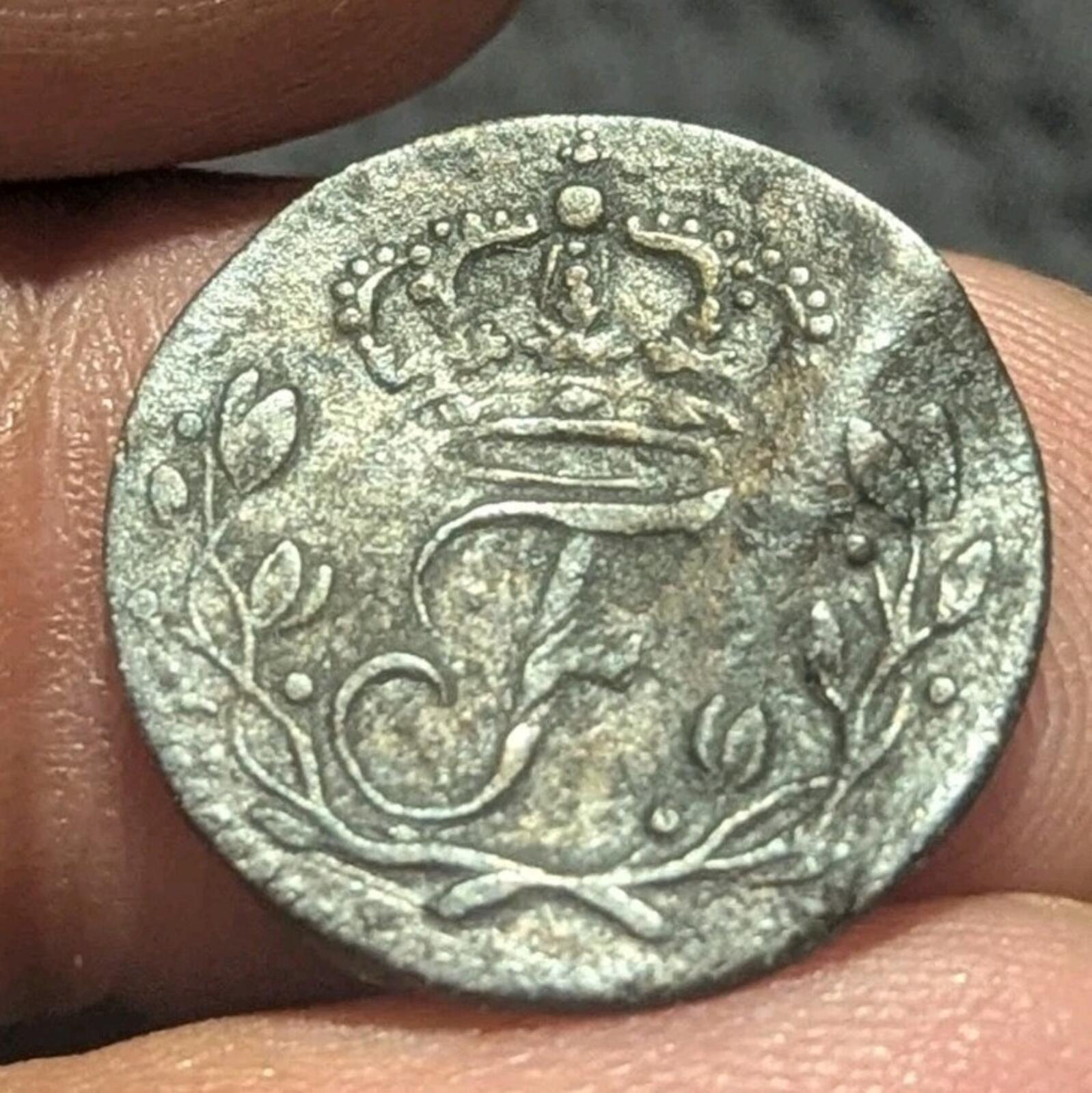 Sweden 1 Ore 1723 GZ Frederick I Silver Coin