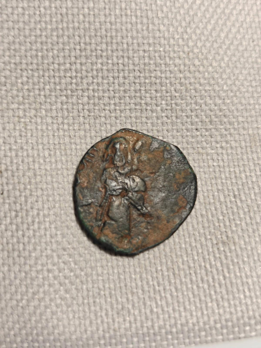 Arab Byzantine Umayyad Mu'awiya Standing Caliphate With KALIMA Islamic Coin&