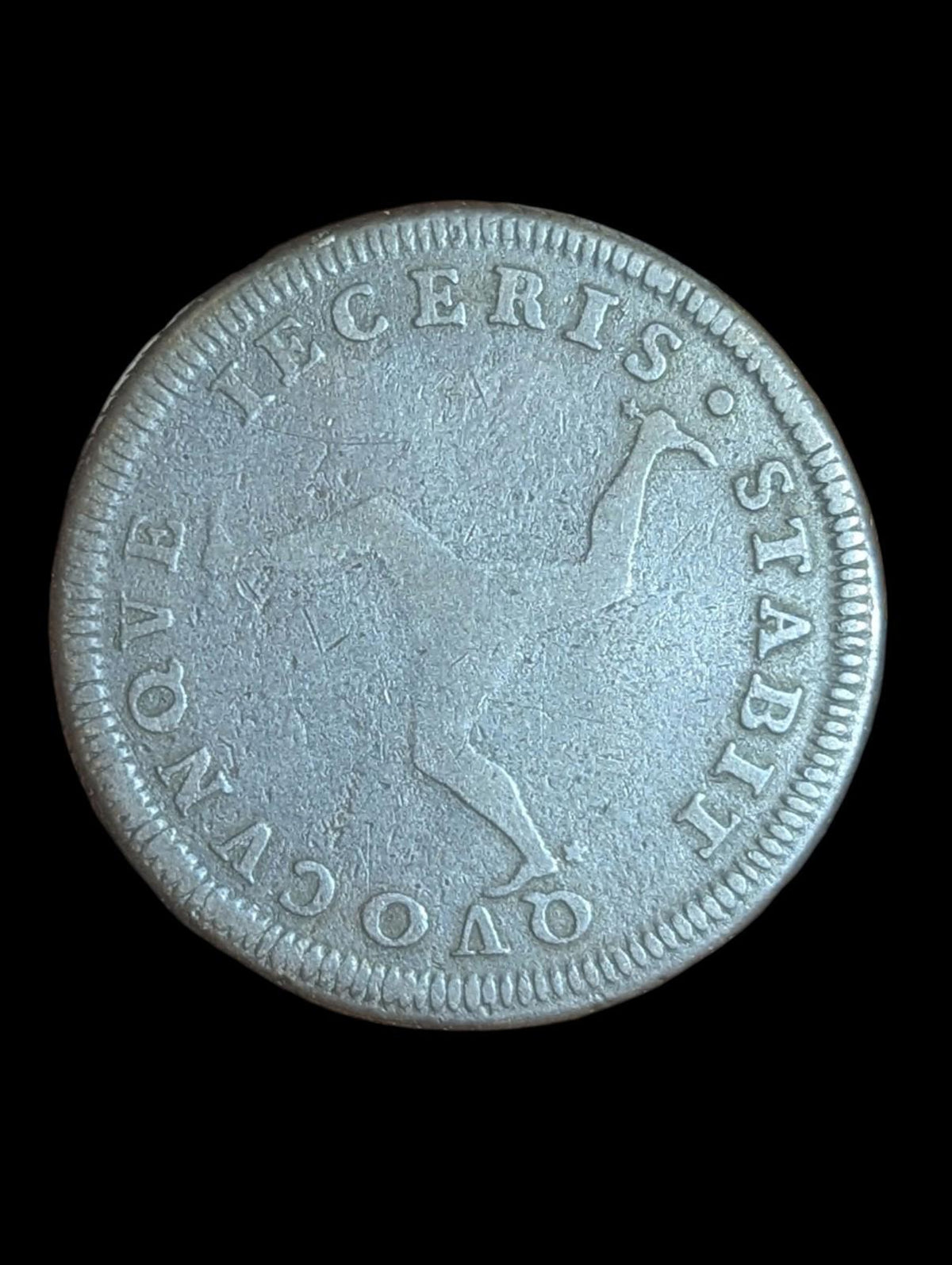 Île de Man, 1 Penny, 1786, George III, Cuivre, Qualité superbe KM:9.1