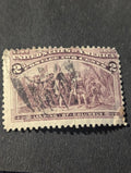 USED #231 TWO CENT 1893 COLUMBIAN ISSUE. VERY FINE Bonus One