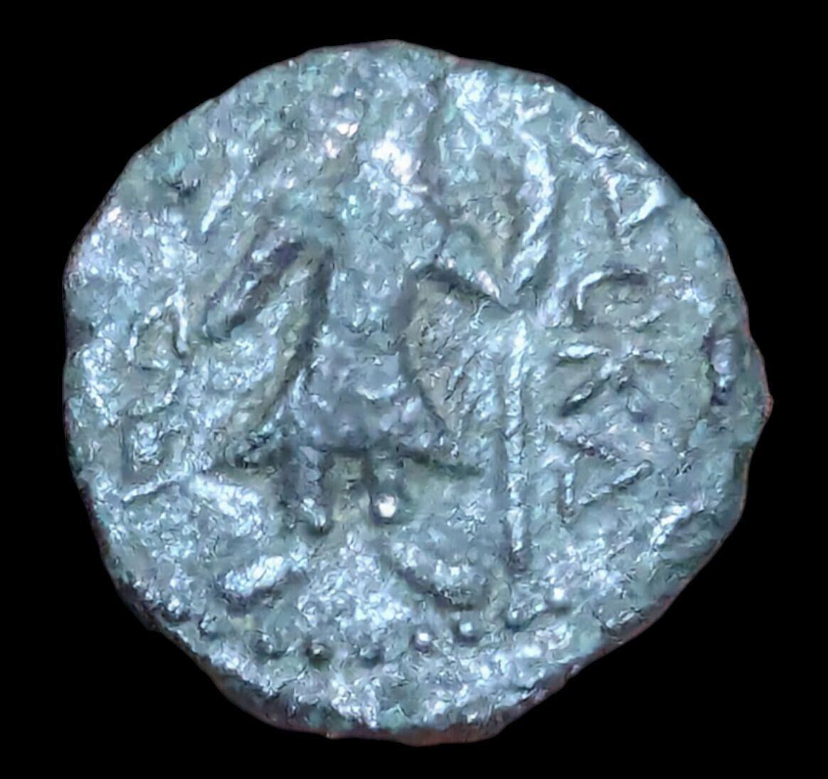 Great Indian ancient  kushan king Kanishka Coper 4gm 128-150 CE AD 1/4 Unit