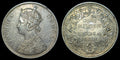 1862 B INDE 1 ROUPIE Buste Type A, Revers Type II, 0/6 - POINT MARQUE D'ATELIER 🇮🇳