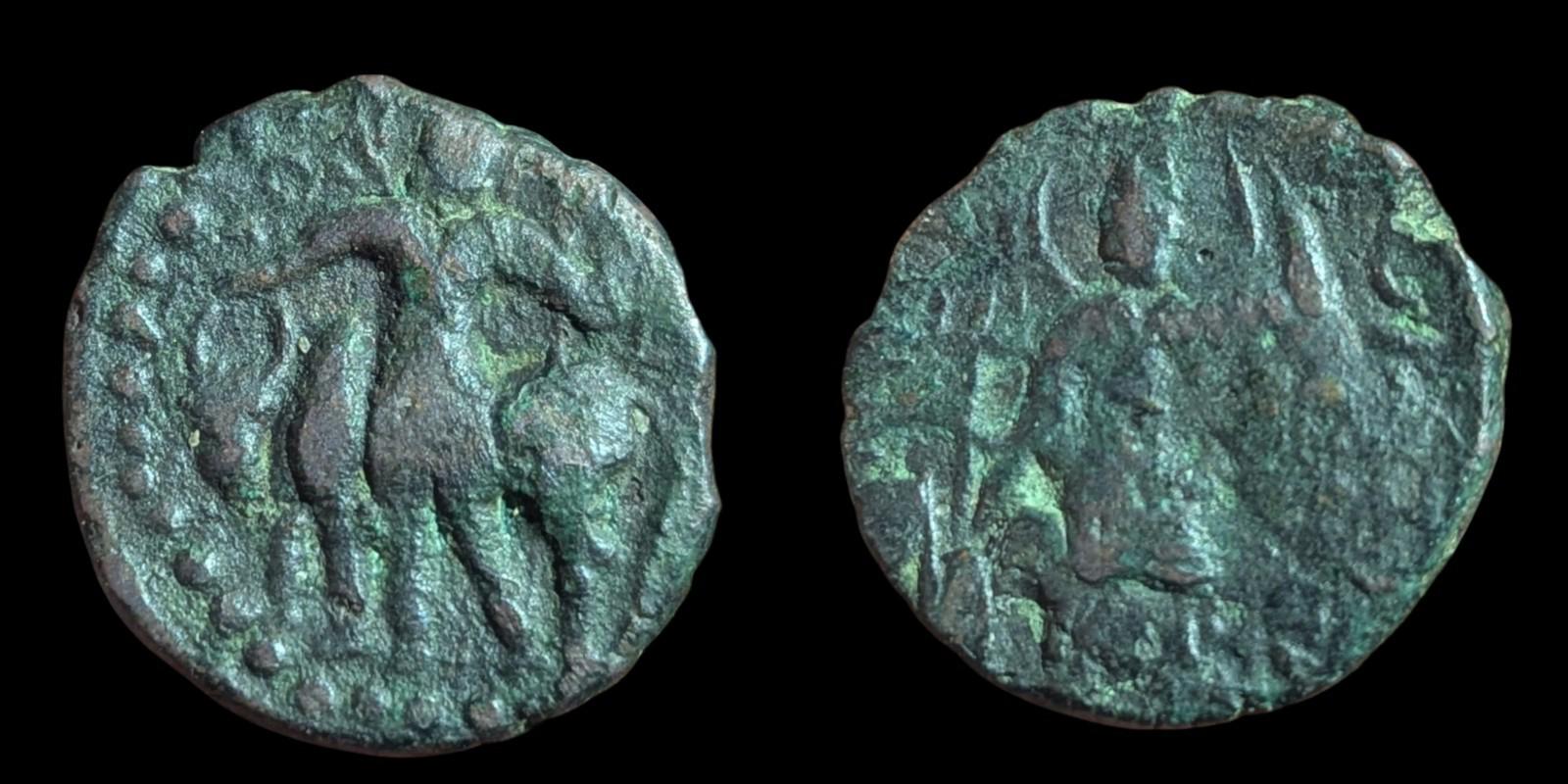 Greek. India. Kushan Empire. Vasudeva I AD 191-230 Tetradrachm Museum Quality