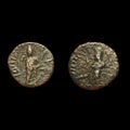 Empire Kushan Drachme Inde Ancienne Kanishka Ier 120-150 après J.-C. Pièce en Bronze, 3,6 Grammes