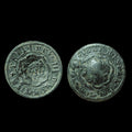 1602 Coin King Philip III Spanish Pirate Era 4 Maravedis Counterstamp Castle