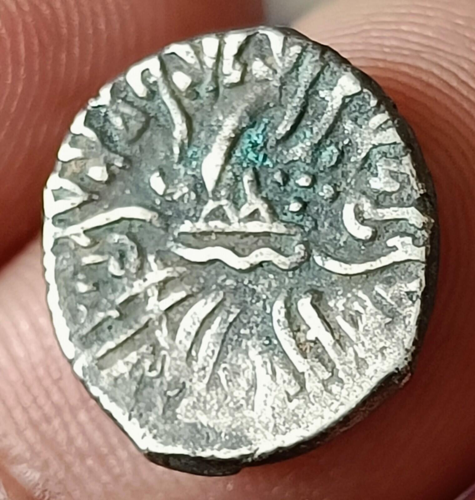 #AB60#India SILVER coin of VIJAY sena Western Kshatrapas.Indo-Scythian rulers