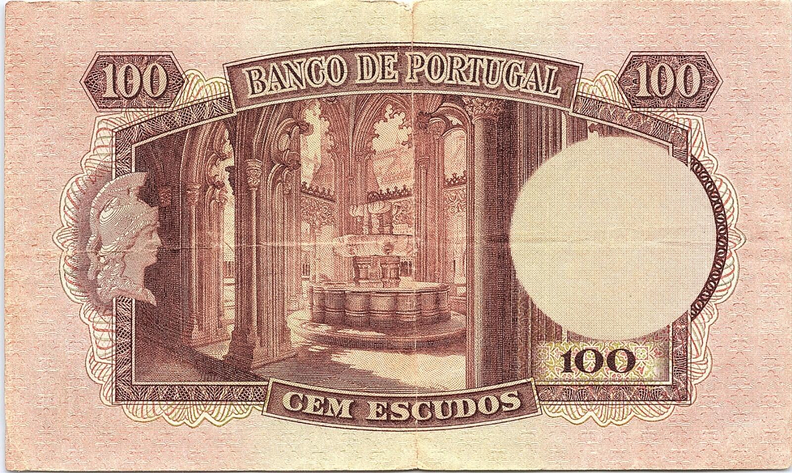 PORTUGAL  1947 - 100 Escudos  - Pedro Nunes  V. Fine circulated