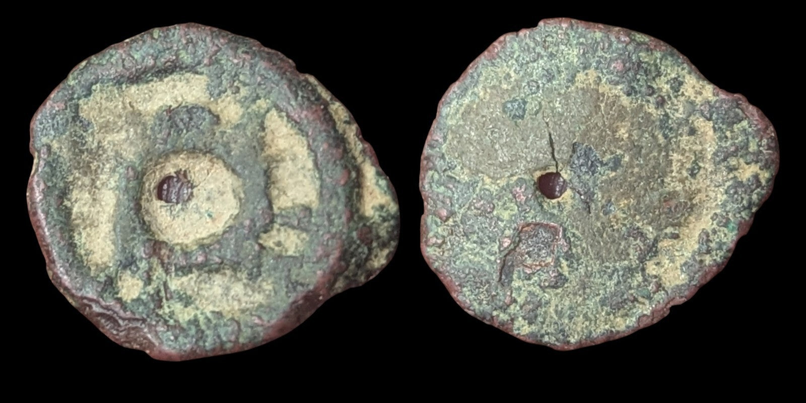 Pre Islamic Central East Sogdian Cash small bronze cash, Tukhus Cash