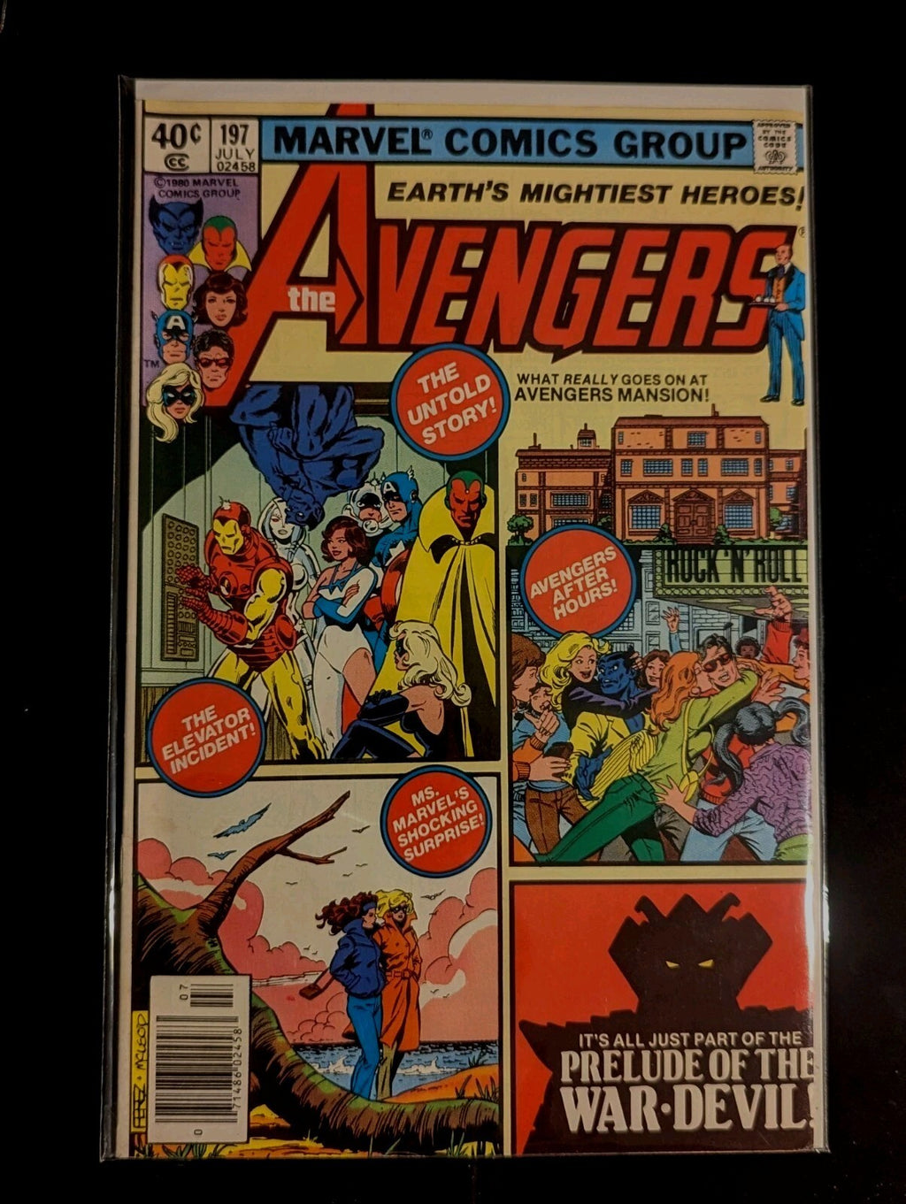 Avengers #197 Marvel 1980 Red Ronin Appears Cap Iron Man Beast Vision Wasp