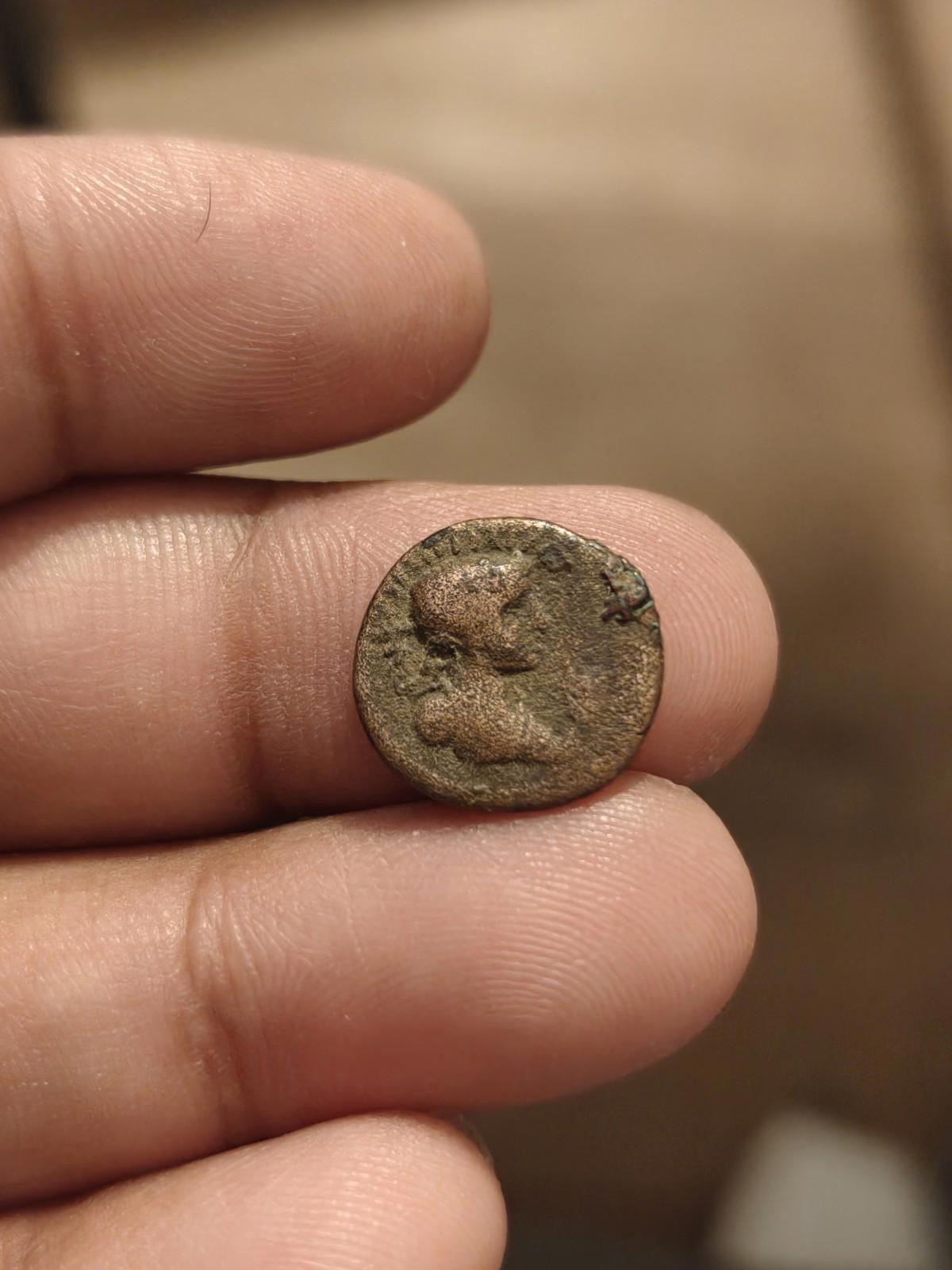 Vima Takto Coin Kushan Era 1/4 Tettra Drachma Ancient India Rare Coin AD112