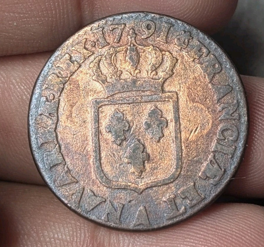 France Sol 1791 A - Copper - Louis XVI