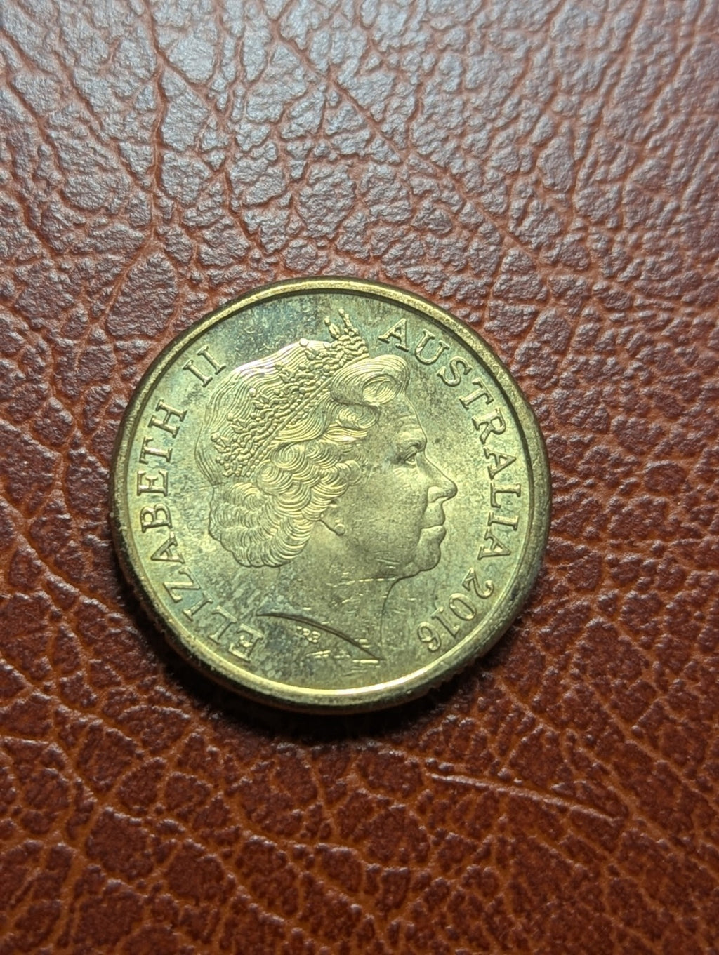 Elizabeth II, 4ème Portrait - Équipe Olympique Australienne 2016 - Pièce de 2 Dollars Verte