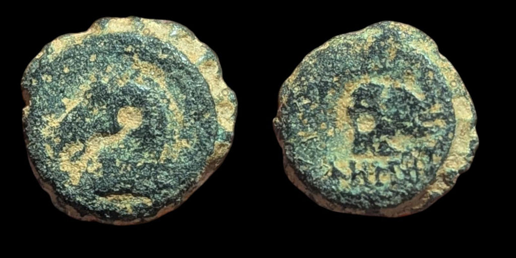 Ancient Greek Bronze Coin Antioch 162-150 BC #- Demetrios Soter ELEPHANT HORSE